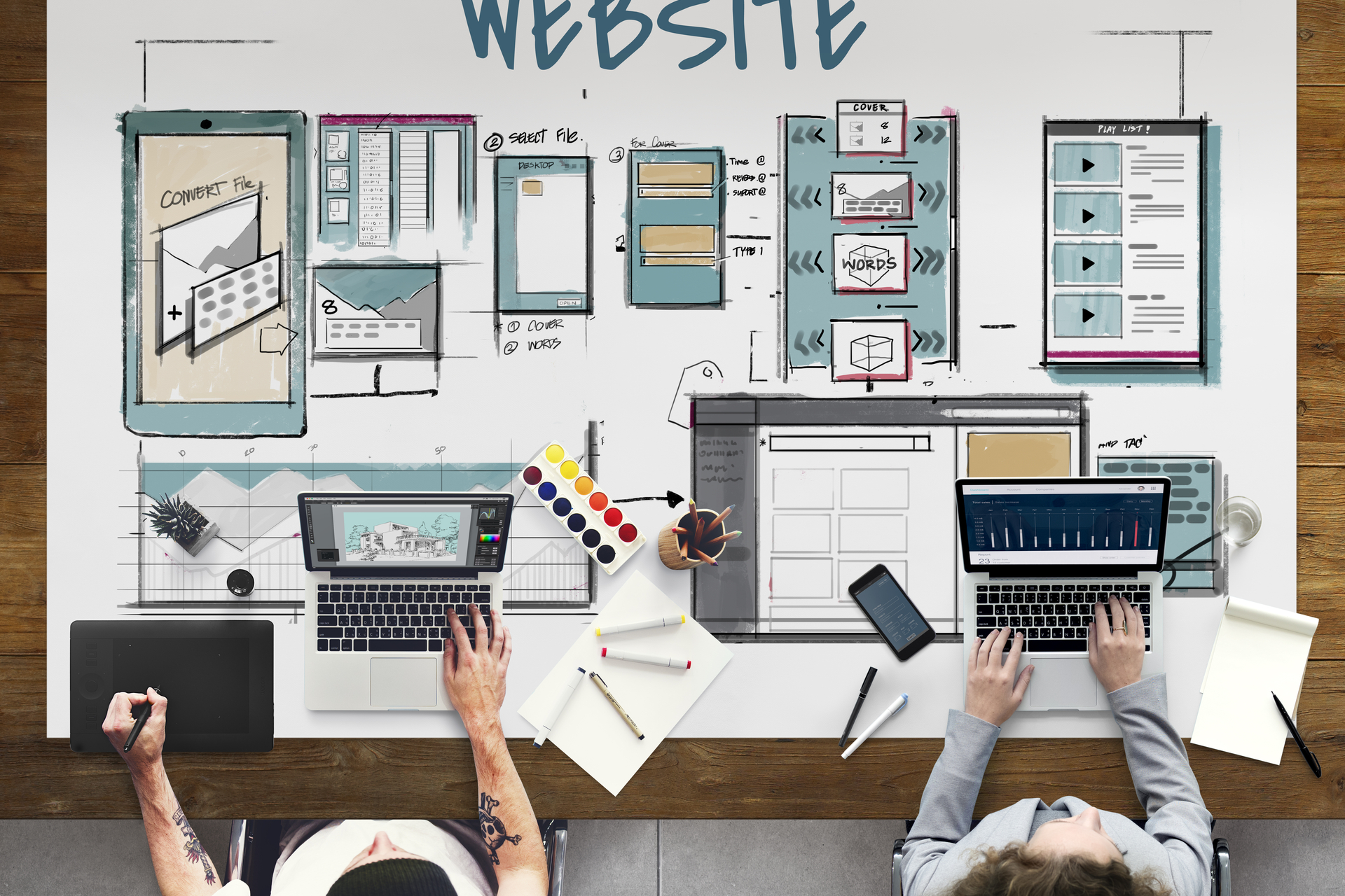 Web template layout draft sketch Web template layout draft sketch