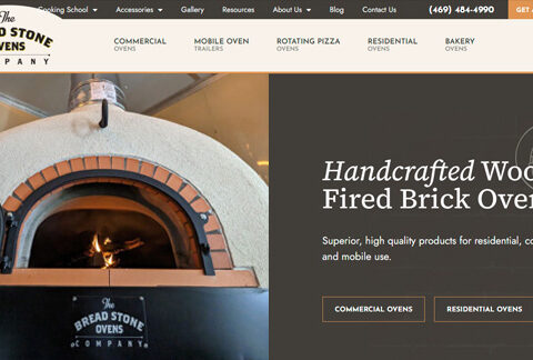 eCommerce website for Dallas brick oven company