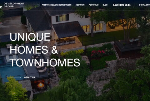 DFW home builder website design