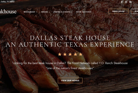 Web Design for Restaurant in WordPress