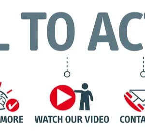 Banner with the different CTA's a website can use